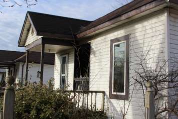 A fire at 1637 Jefferson Blvd. in Windsor is under investigation.  April 16, 2015. (Photo by Adelle Loiselle)