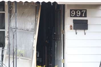 Windsor fire crews respond to a fire at 997 McKay Ave. on March 16, 2015. (Photo by Jason Viau)