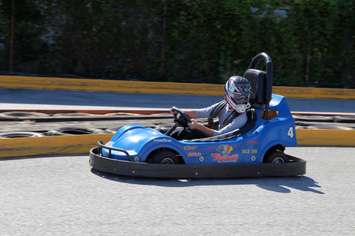 Dylan Meloche looks to take on the competition. (Photo by Bob Wickett)