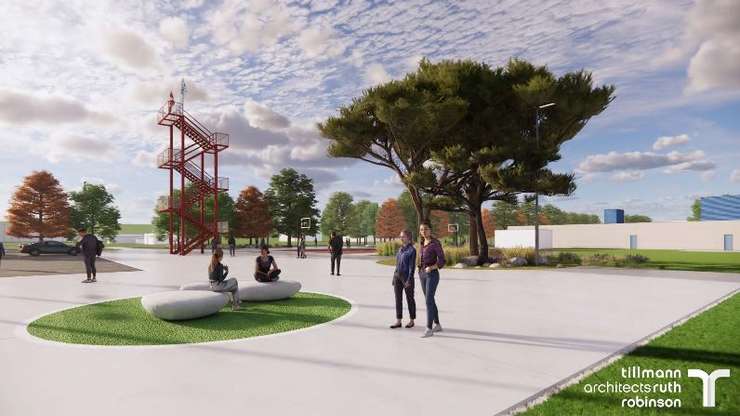 Rendering of Student Recreational Commons projects. June 2023. (Photo courtesy of Lambton College) 