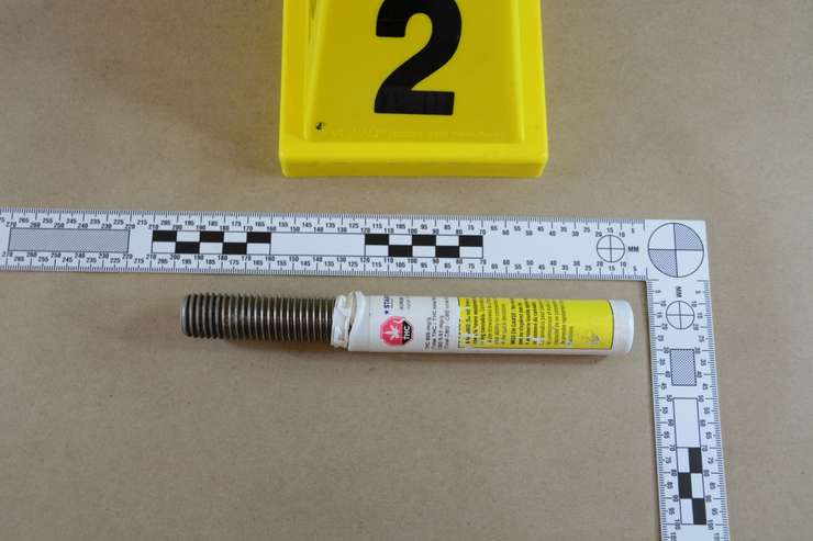 The weapon involved in an early Sarnia convenience store robbery on June 19, 2025 (Photo by: Sarnia police)