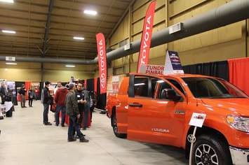 Inside the John D. Bradley Convention Centre during Home Hardware’s Pro Contractor Tradeshow. January 17, 2017. (Photo by Natalia Vega) 