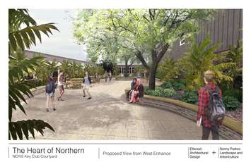 Northern Courtyard Proposal - Image courtesy of Ellwood Architectural Design in Sarnia.