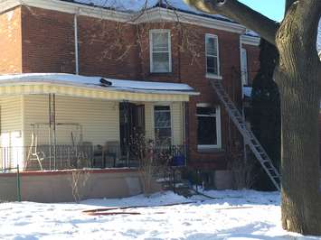 House Fire at Mitton and Devine Streets in Sarnia. Jan 9, 2018.  (Photo by Melanie Irwin)