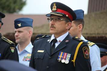 Various officers attend the naming ceremony for the 