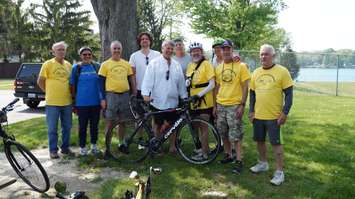 St. Clair Township Mayor Steve Arnold greeted riders in the 2nd annual 