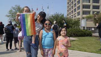 Flag raising ceremony at the Seaway Centre Parkette in Sarnia. May 31, 2019. (Photo by Colin Gowdy, BlackburnNews)
