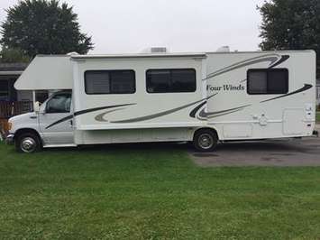 Police say this RV was reported stolen in Chatham sometime between July 22-24, 2019. (Photo courtesy of Chatham-Kent police)