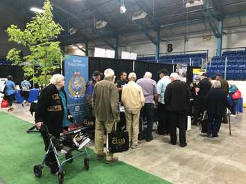 People visit the booths at Sarnia's Age Friendly Expo. June 13, 2019 Photo by Melanie Irwin.  