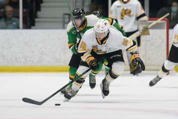 The Sting taking on the Knights in a preseason game from Sarnia.  4 September 2021.  (Photo by Metcalfe Photography)