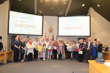 Chatham-Kent welcoming community presentation during Monday night's council meeting. April 10, 2017. (Photo by Natalia Vega)