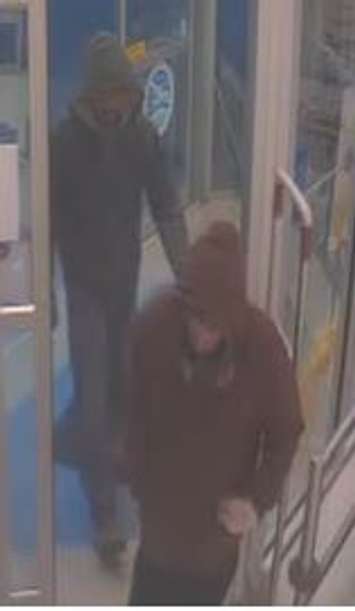 Suspects in a robbery at a pharmacy on Huron Church Rd. in Windsor, May 8, 2017. (Photo courtesy the Windsor Police Service)