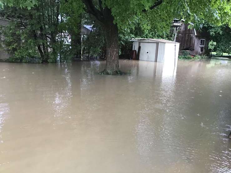 January flooding in Cedarview Subdivision in Lambton Shores. Photo submitted by Bob Strome. 