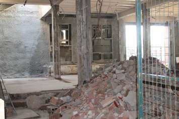 Construction underway at the Windsor Armouries, November 17, 2015. (Photo by Maureen Revait) 