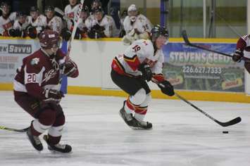 The Blenheim Blades take on the Dresden Kings, February 5, 2016. (Photo courtesy of Jocelyn McLaughlin)