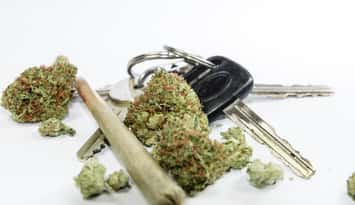 Car keys and cannabis. (Photo courtesy of © Can Stock Photo / mcmaster9)