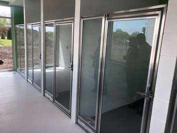 Inside the new animal shelter in Chatham. May 23, 2019. (Photo courtesy of Sophie Marvell and Kiana Mailloux)