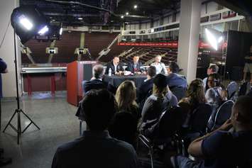 Windsor Spitfires announce Rocky Thompson as the team's new head coach, July 3, 2015. (Photo by Jason Viau)