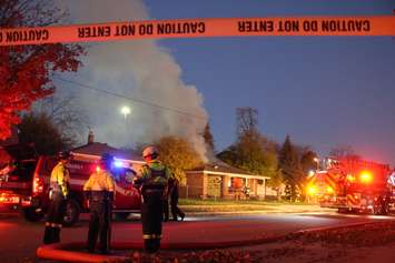 Crews respond to a fire at 750 Indian Rd., November 2, 2015. (Photo by Jason Viau)