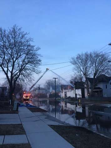 Fire at Playfair Music Complex on Mitton St. April 6, 2015 Photo submitted by Matt Day