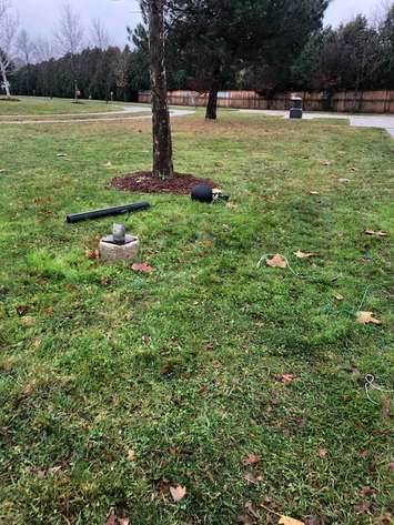 Kingston Park Vandalism 
 (Photo via Facebook)