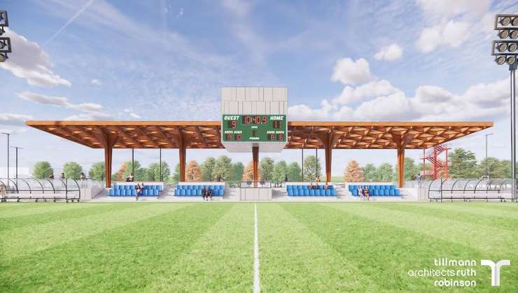 Rendering of revialized soccer field at Lambon College. June 2023. (Photo courtesy of Lambton College) 