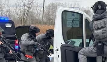 Sarnia police's Emergency Response Team. Photo courtesy Sarnia police/X.