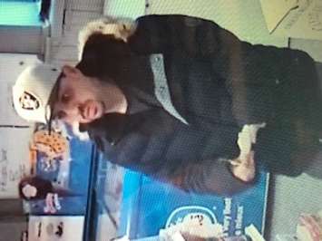 Surveillance picture os suspect one provided by the OPP.