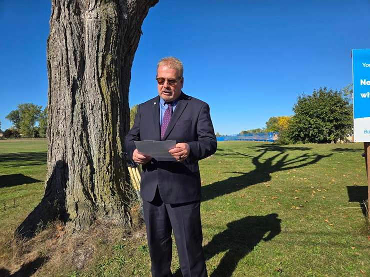 Lambton Kent Middlesex MPP Steve Pinsonneault - Oct 9/25 (Blackburn Media photo by Josh Boyce)