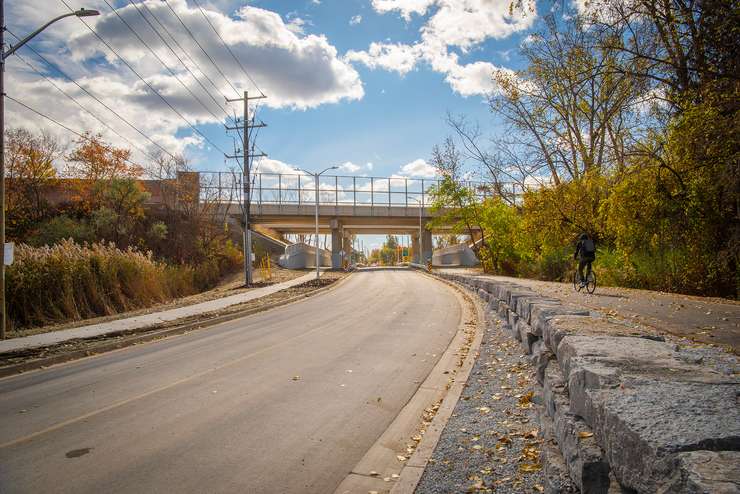 The completed Rapids Parkway extension in Sarnia (Photo courtesy of City of Sarnia)