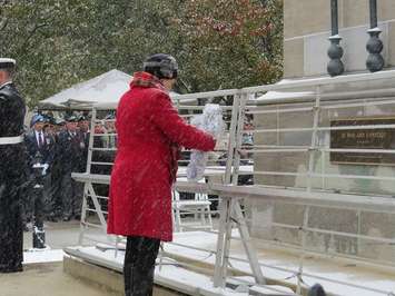 Silver Cross Mother Carolyn Wilson, November 11, 2019. (Photo by Miranda Chant, Blackburn News)
