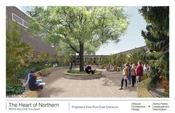 Northern Courtyard Proposal - Image courtesy of Ellwood Architectural Design in Sarnia.