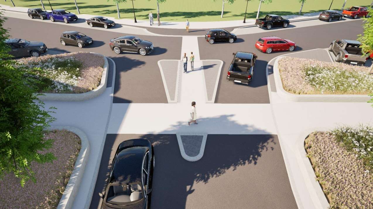 Courthouse square redesign won t feature reverse angle parking