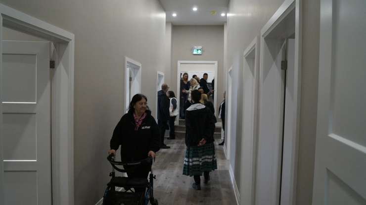 Inside of the Mental Health and Wellness Hub during its grand opening. October 26, 2023. (Photo by Natalia Vega)