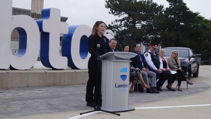 Border Services students Maddy Bishop. September 27, 2023. (Photo by Natalia Vega)