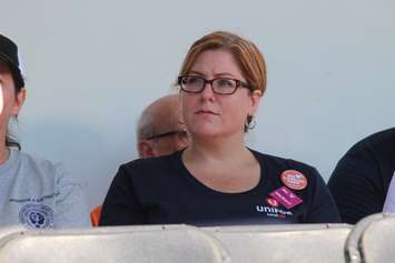 Essex MP Tracey Ramsey at the Labour Day Rally in Windsor, September 5, 2016. (Photo by Adelle Loiselle.)