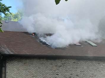 Vidal St. Fire. June 15, 2018. (Photo sent to BlackburnNews from Greg Grimes) 