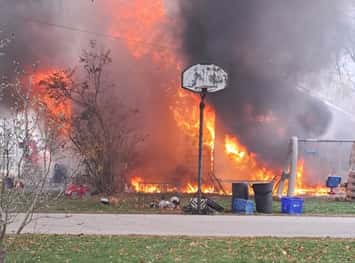 Fire in Froomfield November 28, 2025. Photo submitted by Tom Hall. 