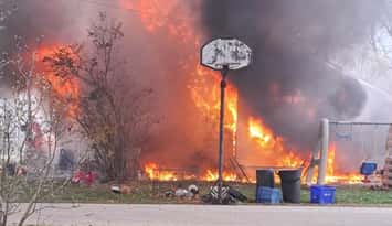 Fire in Froomfield November 28, 2025. Photo submitted by Tom Hall. 