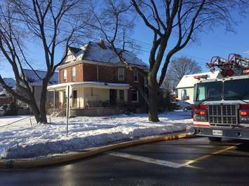 House Fire at Mitton and Devine Streets in Sarnia. Jan 9, 2018.  (Photo by Melanie Irwin)