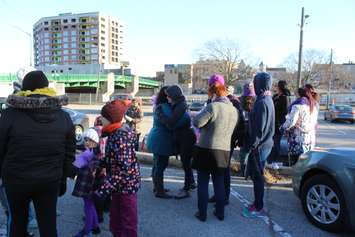International Women's Day march in Chatham. March 8, 2017. (Photo by Natalia Vega)