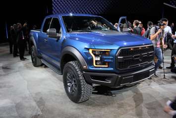 One of the many new model cars on display at the North American International Auto Show in Detroit, January 12, 2015. (photo by Mike Vlasveld)