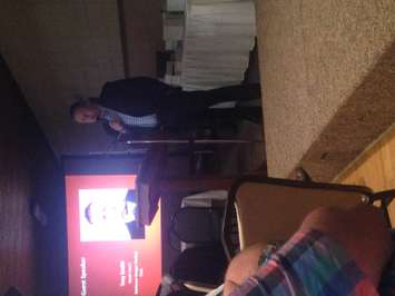Kitchener Rangers Head Coach Troy Smith was the night's guest speaker