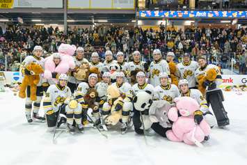 Barrie Colts visit Sarnia Sting, Dec 4, 2022. Photo submitted by Metcalfe Photography. 
