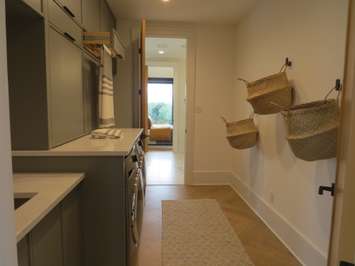 The laundry room at the Millstone Dream Home  on  Silver Creek Circle. (Photo by Miranda Chant, Blackburn News) 