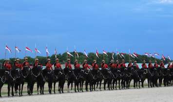 During the 2016 RCMP Musical Ride performance at the Dresden raceway. August 24, 2016. (Photo by Natalia Vega)