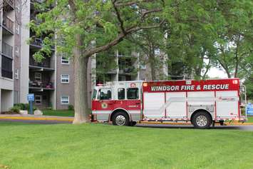 A fire in an apartment at 2930 Wildwood Dr. in Windsor is under investigation.  (Photo by Adelle Loiselle)