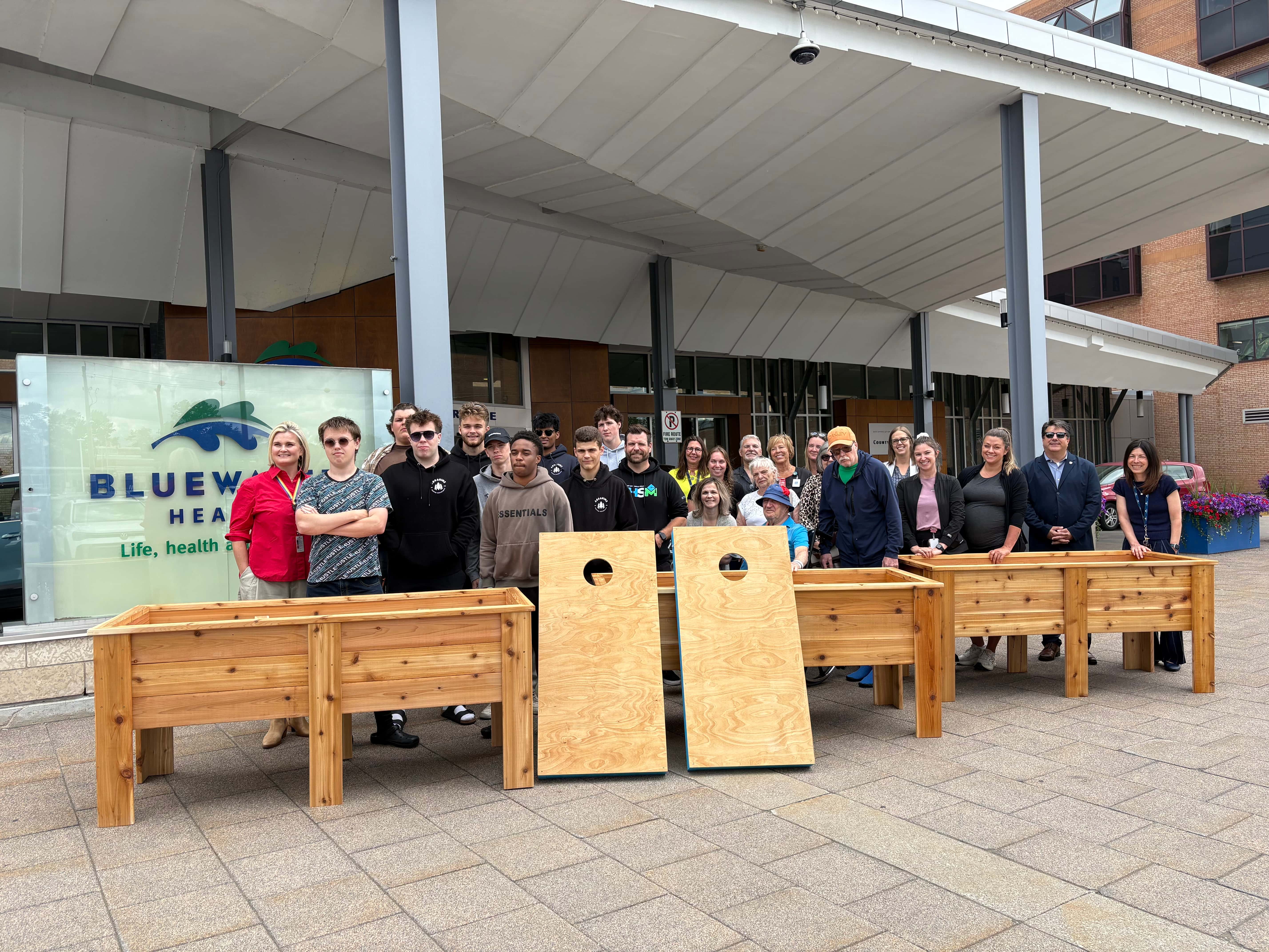 GLSS students apply woodworking skills for Bluewater Health