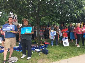 Public school teacher unions in the Windsor area have been told there will be cuts over the next 4 years because of larger class sizes. June 18, 2019. (Photo by Paul Pedro)