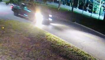 Chatham-Kent police have released a photo of a vehicle they believe is connected to a reported shooting in the area of Turquoise Court in Chatham. (Photo courtesy of Chatham-Kent police)